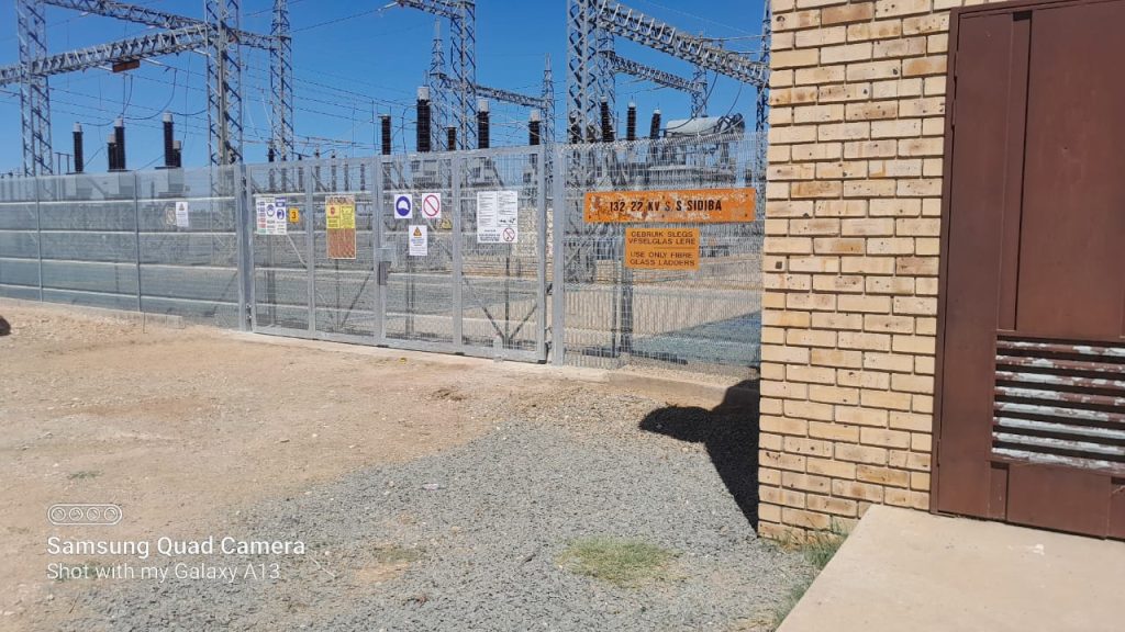 Substation fence and gates